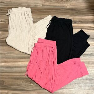 Kindred Bravely High Waist Everyday Lounge Joggers Bundle (3)Women’s Sz. L
